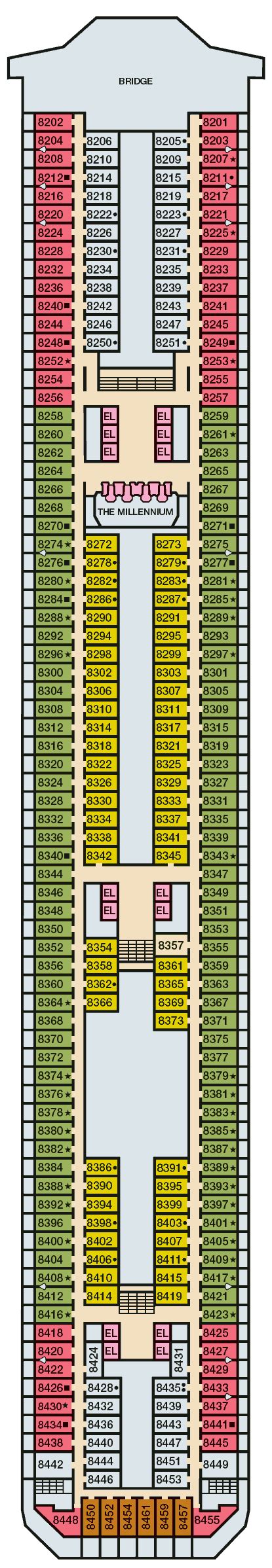 Carnival Freedom Deck Plans - Cruiseline.com