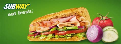 Slogan. The slogan of Subway, which is 'Eat fresh' is being shown in ...