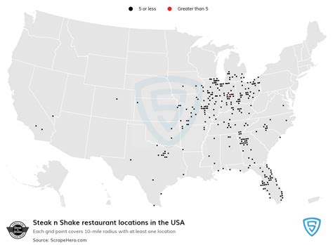 List of all Steak n Shake restaurant locations in the USA - ScrapeHero Data Store