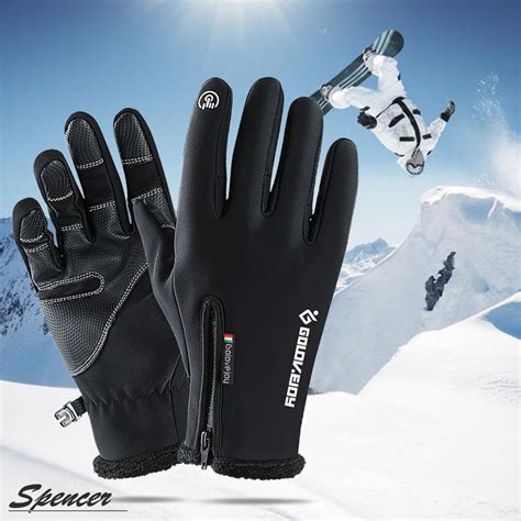 Spencer Waterproof Touch Screen Ski Gloves Winter Warm Snow Gloves for ...