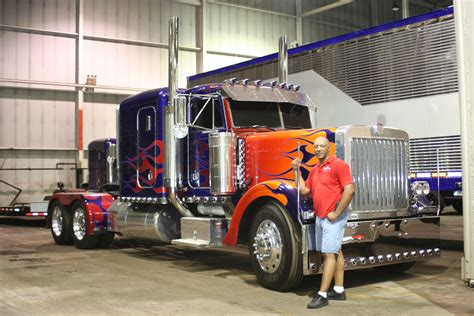 had to share me and my hero, Optimus prime peterbilt!