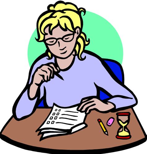 Student Taking A Test Clip Art - ClipArt Best