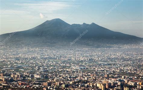 Vesuvius volcano in Naples Italy — Stock Photo © AntonioGravante #53555535