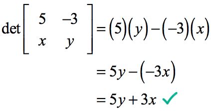 Determinant of 2x2 Matrix - ChiliMath