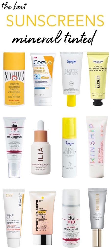 The Best Mineral Tinted Sunscreens: Drugstore to High-End