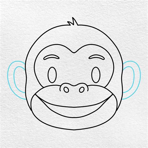 How to Draw a Monkey Face - HelloArtsy