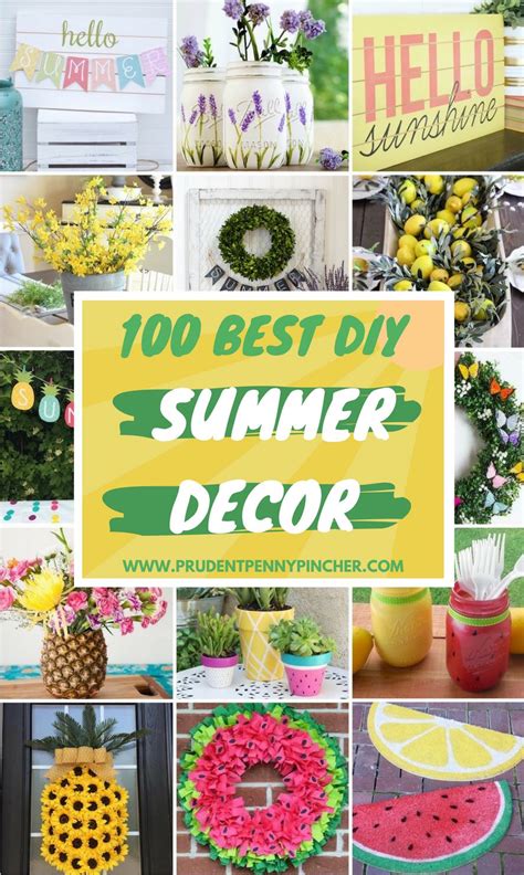 100 Best DIY Summer Decor Ideas - Prudent Penny Pincher