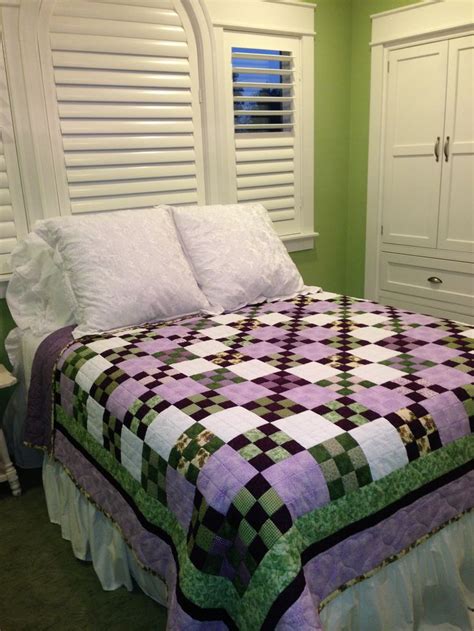 Purple and green quilt | Green quilt, Purple quilts, Western quilts