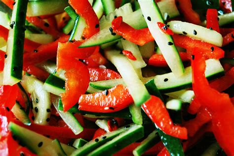 Cucumber & Red Pepper Salad | Tasty Kitchen: A Happy Recipe Community!