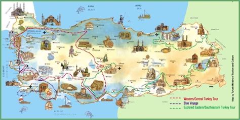 Cyprus Map Tourist Attractions - TravelsFinders.Com