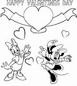 Disney Valentine Coloring Pages sketch template
