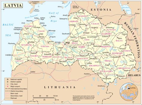 Detailed large political map of Latvia. Latvia detailed large political ...