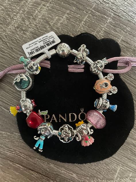 Pandora Bracelet With Character Princess Themed Charms - Etsy in 2023 | Pandora bracelet charms ...