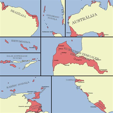 If the duchy of Courland fulfilled all of it's colonial ambitions. : r/imaginarymaps