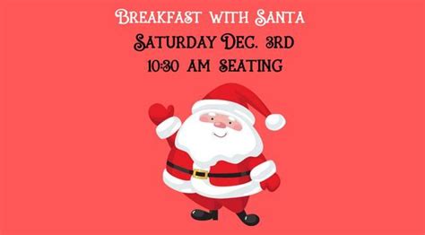 11th Annual Breakfast With Santa SATURDAY 10:30 AM SEATING, Ceramics For You Gurnee, December 3 ...