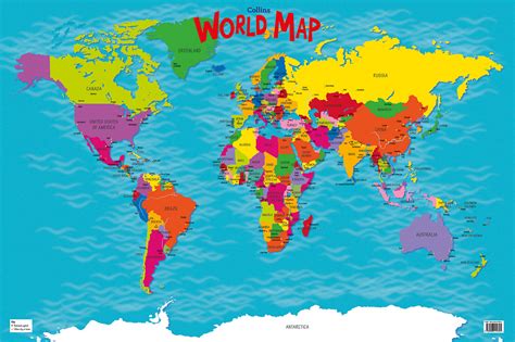 Collins Children's World Map :: Behance