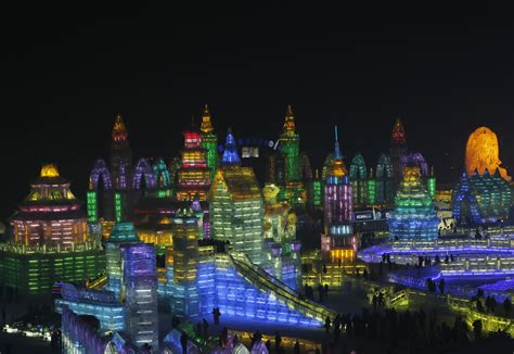 Ice and Snow World in Harbin, China