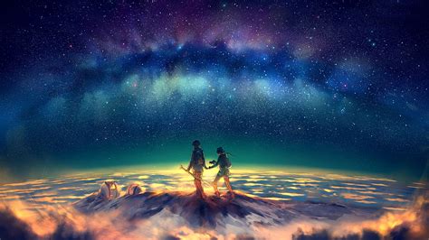 Galaxy Anime 4K Wallpapers - Top Free Galaxy Anime 4K Backgrounds - WallpaperAccess