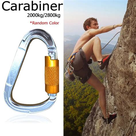 25KN Professional Carabiners D Shaped Climbing Security Safety Master ...