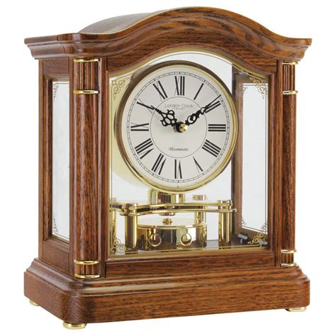 Dark Wooden Westminster Chime Mantle Clock by LC Designs 12035