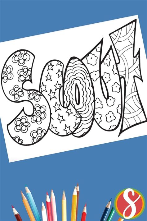 Free SCOUT Coloring Page — Stevie Doodles