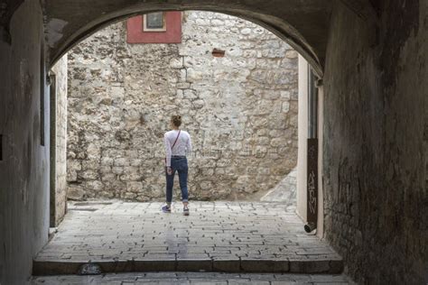 Old Part of Sibenik Town in Croatia Stock Image - Image of dalmatia ...