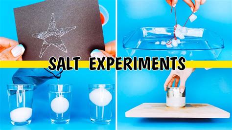 Salt experiments to do at home | Kitchen Science - YouTube