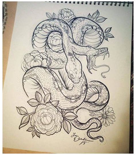 artbylauramarie #python #snake #drawing #pythonsnakedrawing 2 headed snake commission for Kelsey ...