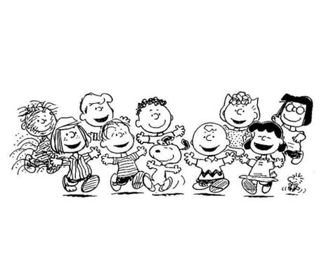 Peanuts Characters Coloring Pages