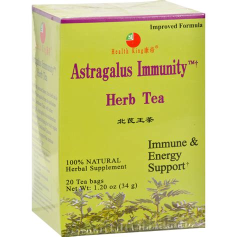 Health King Astragalus Immunity Herb Tea, 20 Bags - Walmart.com - Walmart.com