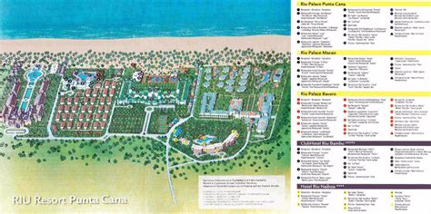 Map Layout Riu Complex (5 resorts) | Punta cana map, Punta cana, Punta cana hotels