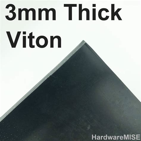 Viton Sheet Black Rubber (FKM/FPM Rubber Sheet) 3mm thick