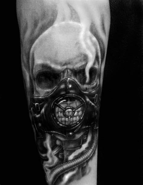 Skull/Gasmask tattoo