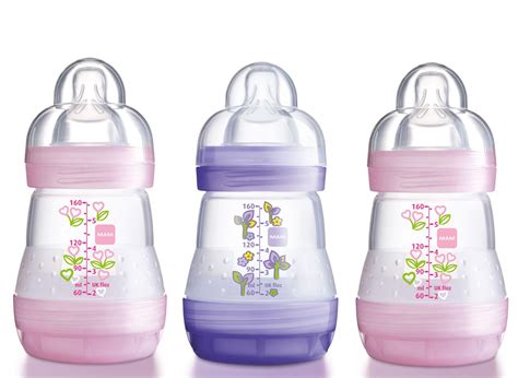 MAM Anti Colic Self Sterilsing Bottles Pink (160ml/5.5oz) | Anti colic ...