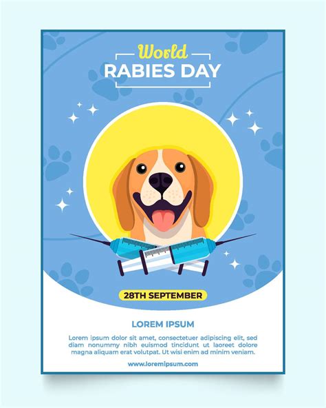 World Rabies Day Poster 8455548 Vector Art at Vecteezy