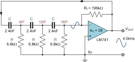 RC Oscillator Circuit - The RC Oscillator Tutorial