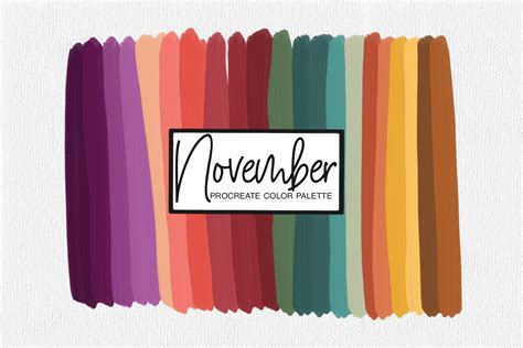 November Procreate Color Palette | Fall Graphic by illuztrate ...