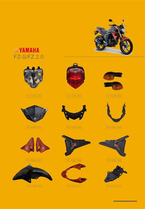 YAMAHA Fz-S, Fz2.0motorcycle Parts/China Motorcycle Spare Parts/South ...