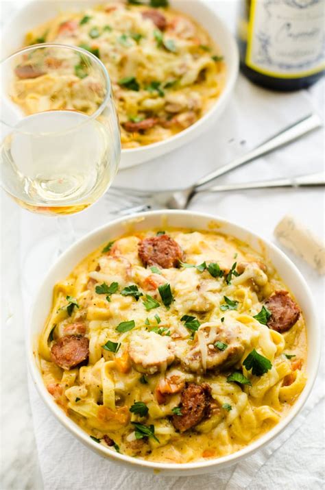 Garlic Sausage Pasta with Roasted Garlic - Wendy Polisi