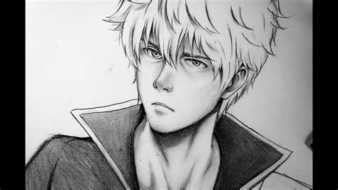 How To Draw Realistic Anime Character (Sakata Gintoki ) Beginner ...