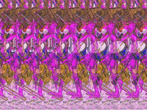 Pink Music Stereogram by 3Dimka on DeviantArt