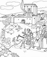 Jerusalem Ausmalbild sketch template