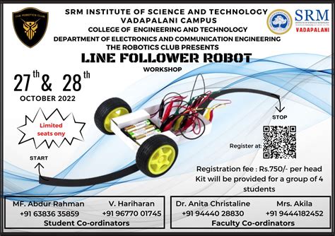 Line Follower Hands-on Workshop 2022, SRM Institute of Science and ...