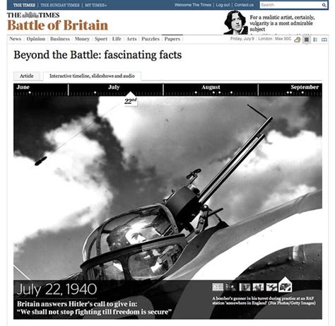 Battle of Britain timeline for thetimes.co.uk | Applied Works | Flickr