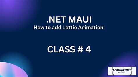 How To add Lottie Animation . Dot Net MAUI USING Skiasharp - YouTube