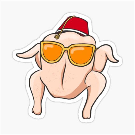 "Turkey head " Sticker for Sale by splendid scribbles | Redbubble