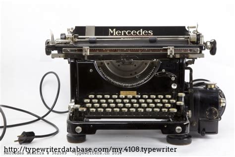 1932 Mercedes Elektra on the Typewriter Database