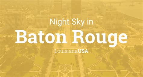 Planets Visible in the Night Sky in Baton Rouge, Louisiana, USA