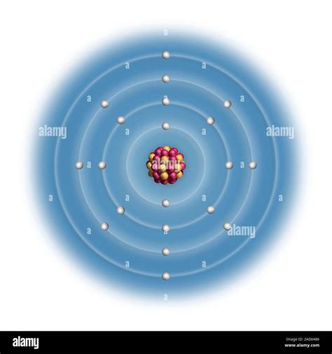 Calcium (Ca). Diagram of the nuclear composition and electron configuration of an atom of ...