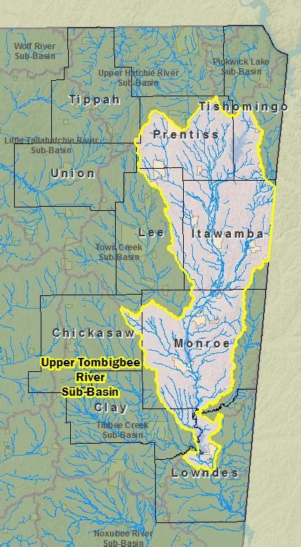 Risk Map - Upper Tombigbee River Sub-Basin